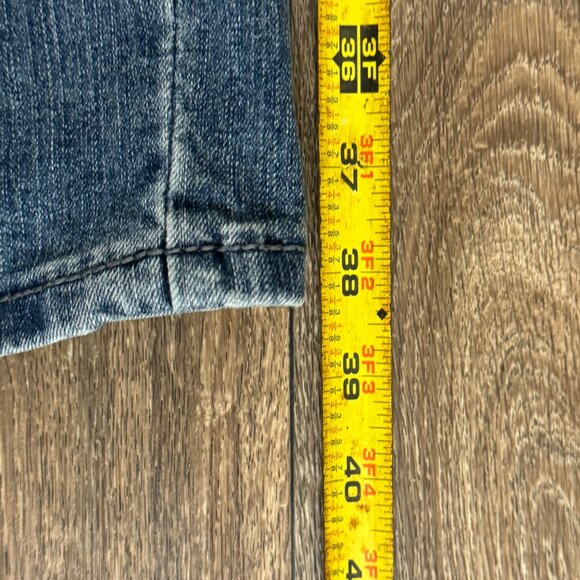 TK Axel Jeans Men's 32x30 Medium Wash Slim Straight Faded Stretch Denim Grunge - Picture 8 of 9